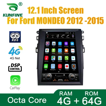 Экран Tesla Восьмиядерный 4 ГБ ОЗУ 64GM ПЗУ Android 10,0 Автомобильный DVD GPS Плеер Бесстекольный Автомобильный стерео Для Ford MONDEO 2012 2013 2014 2015
