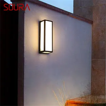 Уличные классические настенные бра SOURA Light LED Водонепроницаемая лампа IP65 для украшения домашнего балкона