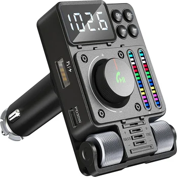 2023 Bluetooth 5.3 Автомобильный Беспроводной FM-Передатчик Радиоадаптер PD30W QC3.0 Быстрая Зарядка Автомобильный MP3 U Диск Музыкальный Плеер Аксессуары