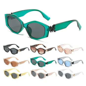 Оптовые креативные солнцезащитные очки с тонировкой в мелкой оправе, Женские дизайнерские Стильные солнцезащитные очки с защитой от ультрафиолета, Солнцезащитные очки Sunnies