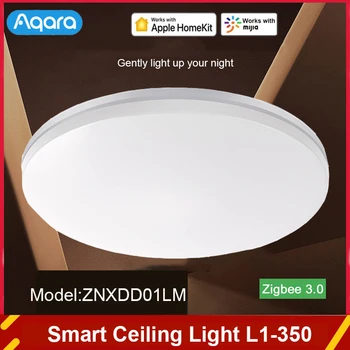 Умный Потолочный светильник Aqara L1 -350 Zigbee 3,0 Цветовая температура Светодиодная лампа для спальни Работает с приложением Xiaomi Mijia Apple Homekit