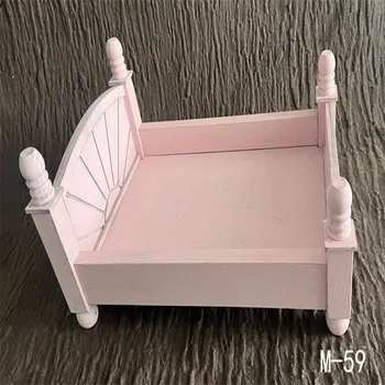 Реквизит для фотосъемки новорожденных 42x29x23 см Детская деревянная кровать Мебель для фотосъемки Детские сувениры Аксессуары для фотосъемки